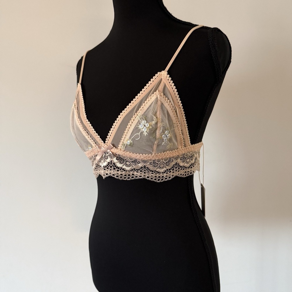 Urban Outfitters Prairie Romance Bralette Next To Nothing‎ Bra Size S Fairy NWT